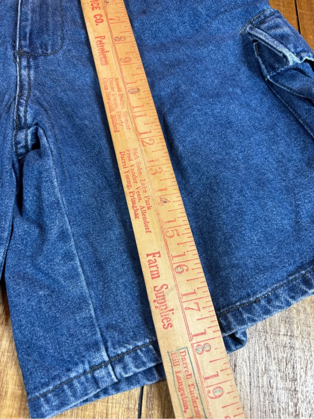 Polo by Ralph Lauren Indigo Denim Cargo Shorts y2k vintage